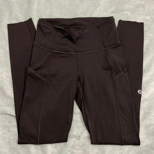 lululemon fast and free 25” legging | size 2